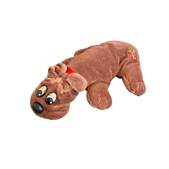 VTG Tonka Pound Puppies Dog Brown Miniature Plush Stuffed Animal Toy - Picture 1 of 11